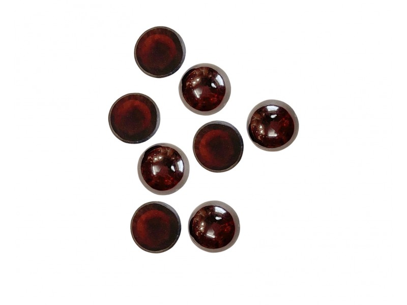 garnet cabochons round 5mm
