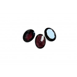 garnet faceted oval 3x4mm