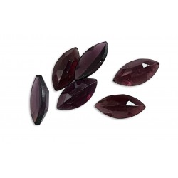 garnet flat top marquise 5x10mm