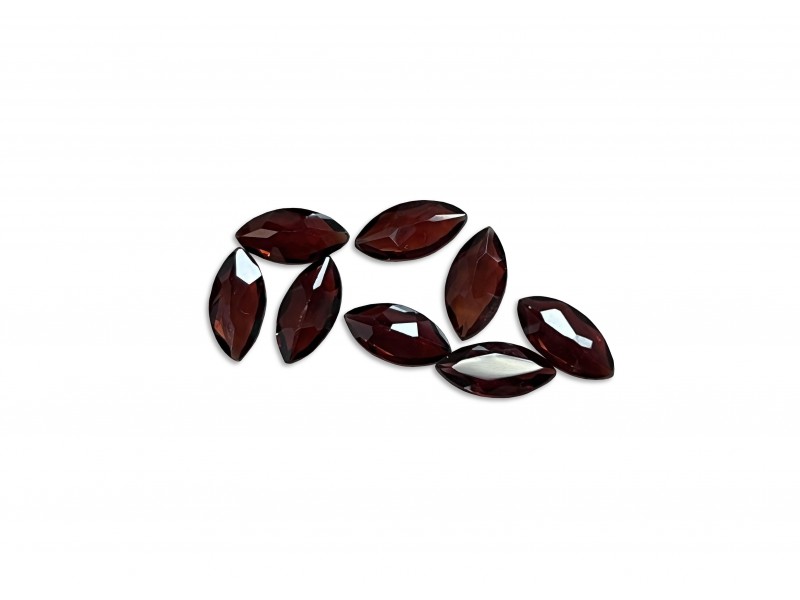 garnet faceted marquise 2x4mm