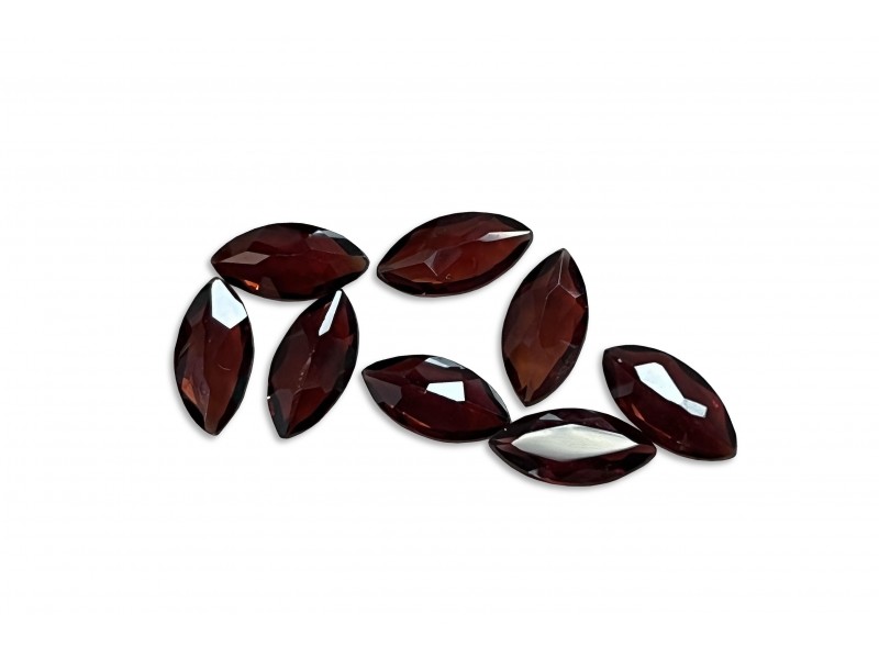 garnet faceted marquise 3x6mm