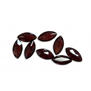 garnet faceted marquise 5x10mm