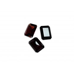 garnet faceted octagon 4x6mm