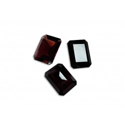 garnet faceted octagon 6x8mm