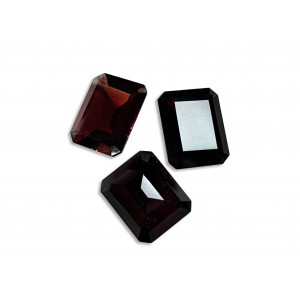 garnet faceted octagon 8x10mm