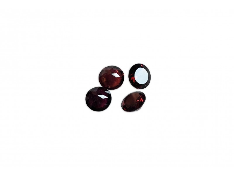 garnet faceted round 2mm