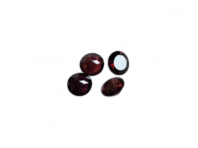 Garnet Cut Stone, Round, 2.5 mm