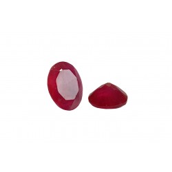 Agate Pink Cut Stone, Oval - 7 x 9mm