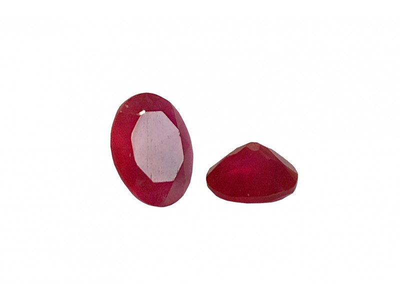 Agate Pink Cut Stone, Oval - 7 x 9mm