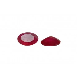 Pink Agate Faceted Oval 6x8mm