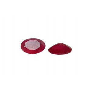 Pink Agate Faceted Oval 6x8mm