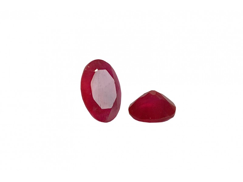 PInk Agate Faceted Oval - 5 x 7mm