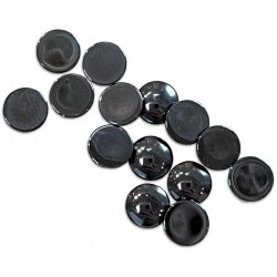 Hematite Cabochons, Round, 8mm