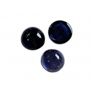 Iolite Cabs, Round, 10 mm 