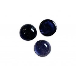 Iolite Cabs, Round, 9 mm 