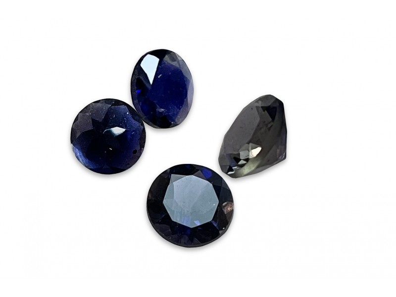 Iolite Cut Stone, Round, 8 mm