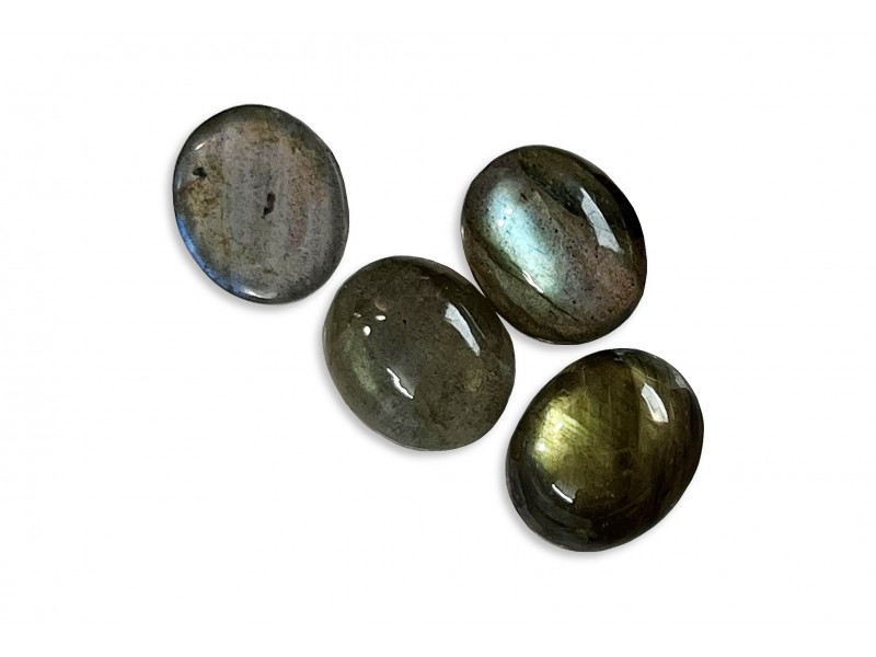 Labradorite Cabs, Oval, 9 X 11 mm