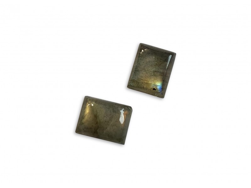 Labradorite Cabs, Rectangle, 4 x 6 mm