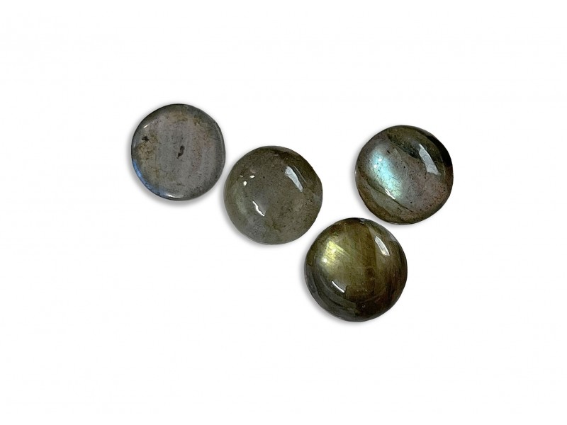 Labradorite Cabs, Round, 9 mm