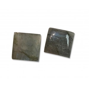 Labradorite Cabs, Square, 10 mm