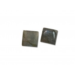 Labradorite Cabs, Square, 6 mm