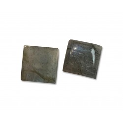 Labradorite Cabs, Square, 9 mm