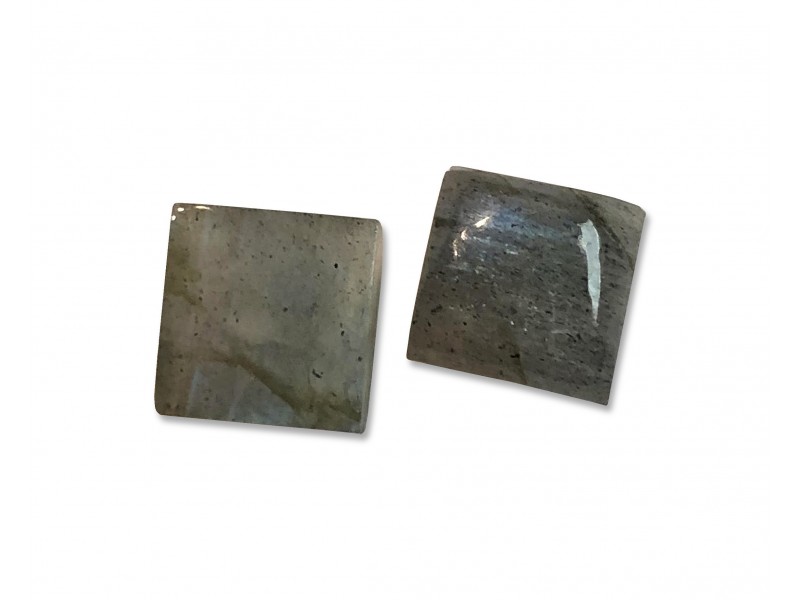 Labradorite Cabs, Square, 9 mm