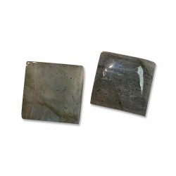 Labradorite Cabs Square, 12mm