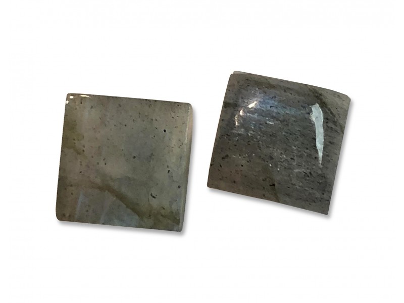 Labradorite Cabs Square, 12mm