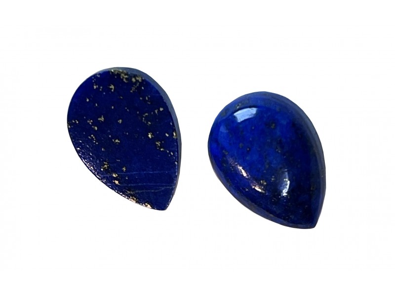 Lapis Cabs, Pear, 10 x 14 mm