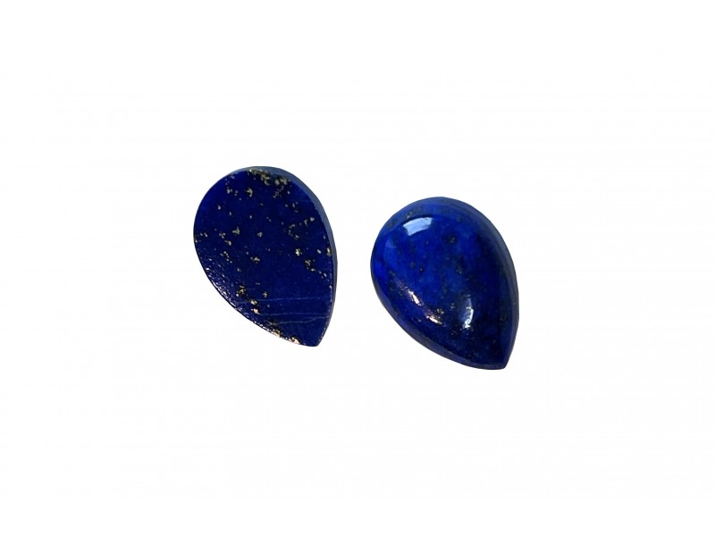 Lapis Cabs, Pear, 6 x 9 mm