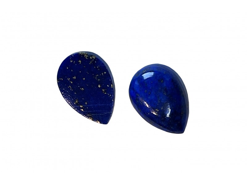 Lapis Cabs, Pear, 7 x 10 mm