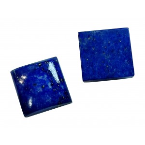 Lapis Cabs, Square, 14 mm