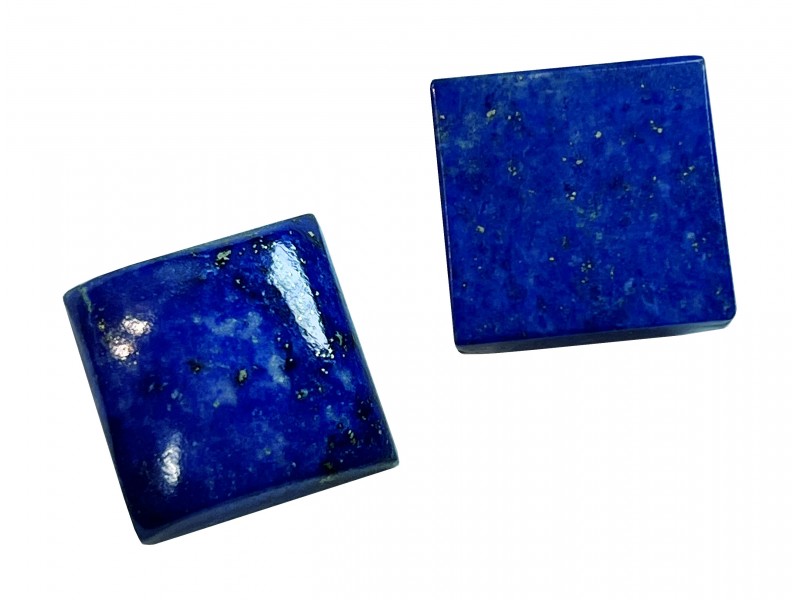 Lapis Cabs, Square, 14 mm