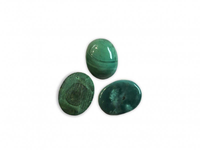 Malachite Cabs Oval, 4 x 6 mm