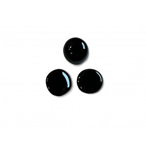 Onyx Cabs, Black, Round, 8 mm