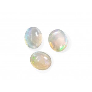 Ethiopian Opal Cabs, Oval, 9mm x 11mm 