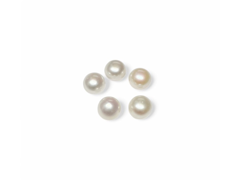 Pearl Half Drilled Round, 8-9mm 