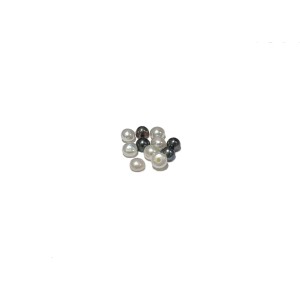 pearl round fine half drilled 4mm 
