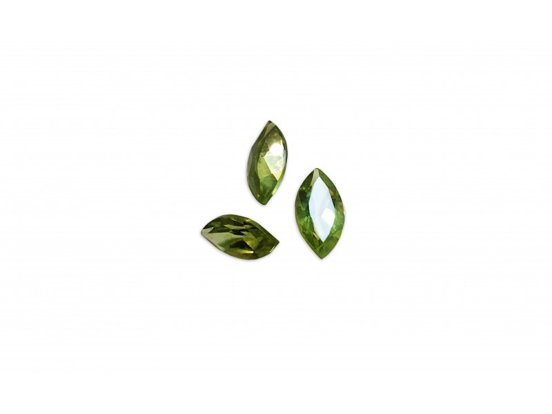 Peridot Cut Stone, Marquise, 3 x 6 mm