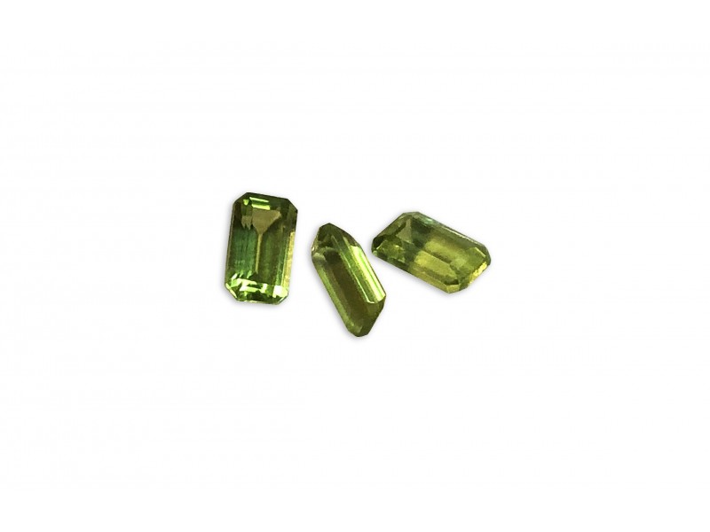 Peridot Cut Stone, Octagon, 3 x 5 mm 