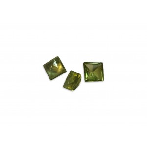 Peridot Cut Stone, Square, 4 mm