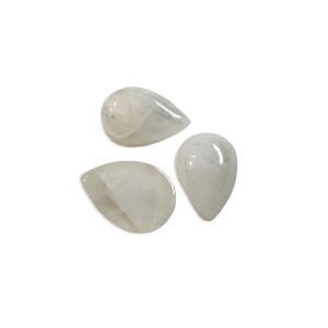 Rainbow Moon Stone Cabs, Pear 10x14mm