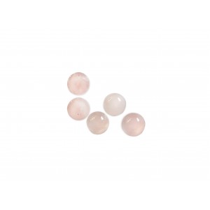 Rose Quartz Cabs Round 5 mm  