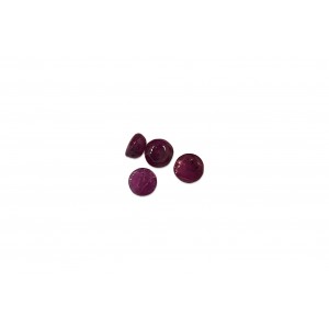 Ruby Cabs, Round, 2.5 mm 
