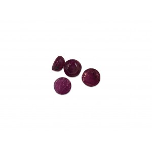 Ruby Cabs, Round, 4 mm 