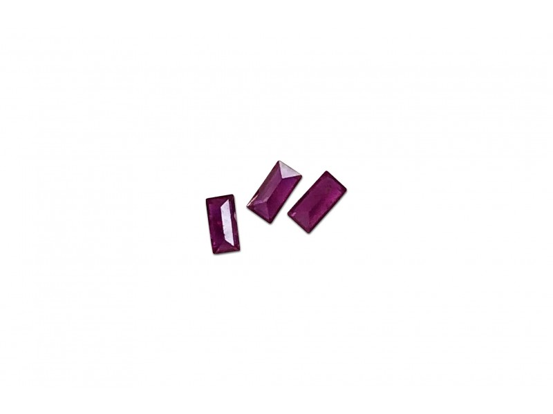 RUBY CUT STONE BAGUETTES 1.5x3mm