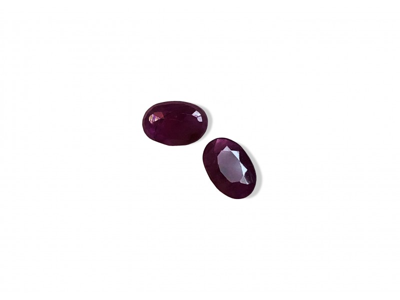 Ruby Cut Stone, Oval, 3 x 4 mm