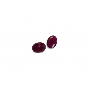 Ruby Cut Stone, Ova, 4 x 5 mm