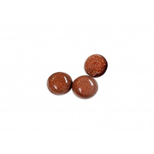 Goldstone Cabs, Round, Brown, 10 mm